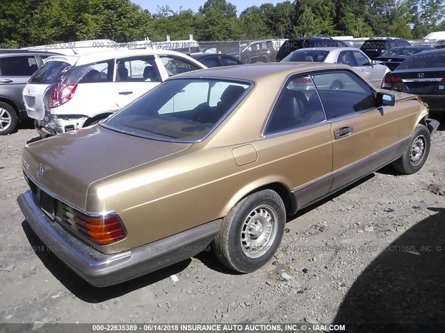 WDB12604412003878 - 1983 MERCEDES-BENZ SEDAN TAN photo 4