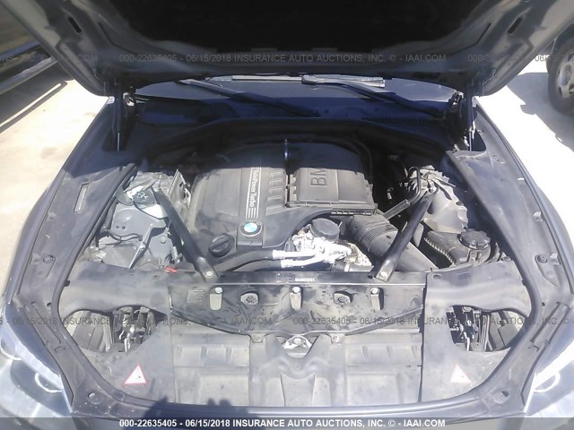WBA6A0C54DDZ03696 - 2013 BMW 640 I GRAY photo 10