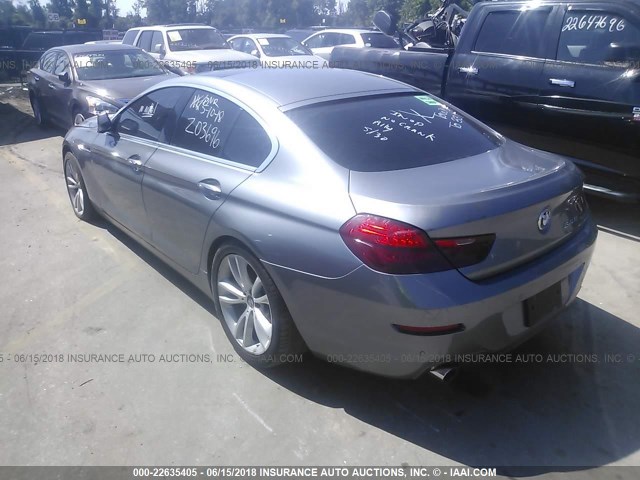 WBA6A0C54DDZ03696 - 2013 BMW 640 I GRAY photo 3