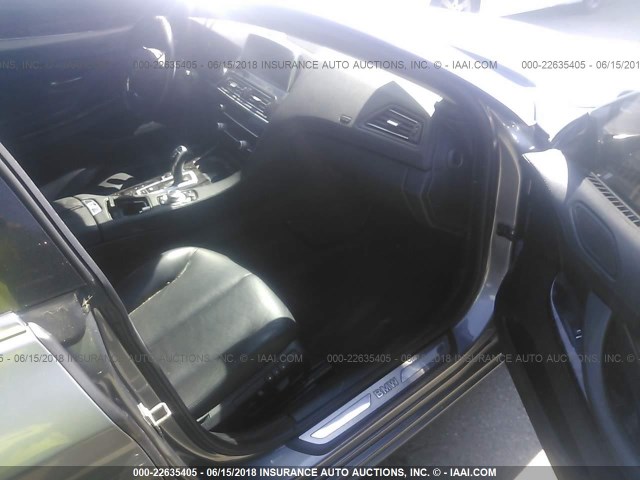 WBA6A0C54DDZ03696 - 2013 BMW 640 I GRAY photo 5