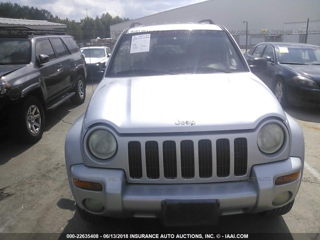 1J4GK58K92W310797 - 2002 JEEP LIBERTY LIMITED SILVER photo 6