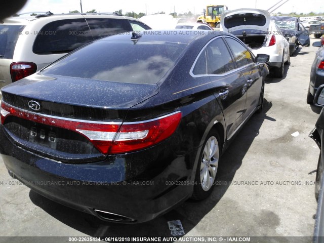 KMHFG4JG7DA303040 - 2013 HYUNDAI AZERA Dark Blue photo 4