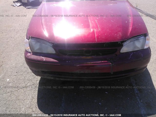 2T1BR12E0XC180562 - 1999 TOYOTA COROLLA VE/CE/LE 红色 照片 6