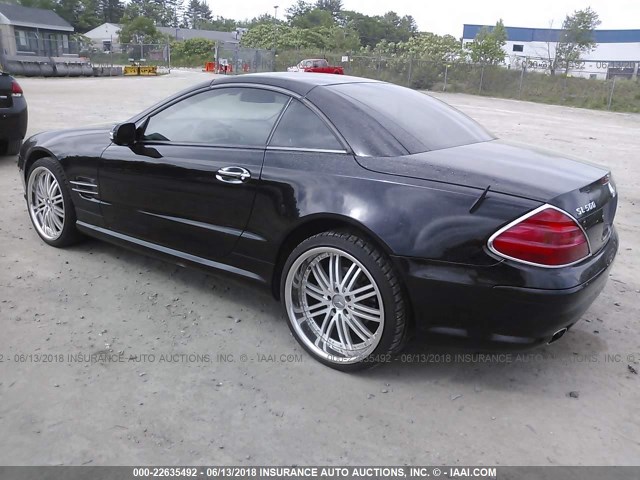 WDBSK75F13F055243 - 2003 MERCEDES-BENZ SL 500R BLACK photo 3