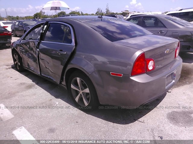 1G1ZC5E15BF285932 - 2011 CHEVROLET MALIBU 1LT MAROON photo 3