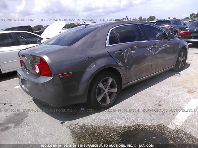 1G1ZC5E15BF285932 - 2011 CHEVROLET MALIBU 1LT MAROON photo 4
