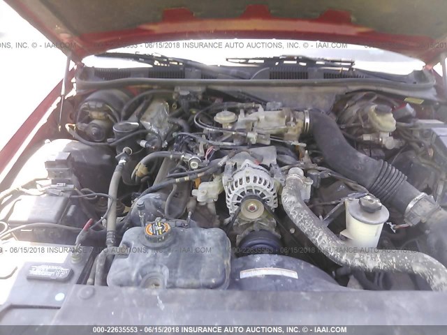 2FAFP74W7WX135506 - 1998 FORD CROWN VICTORIA LX RED photo 10