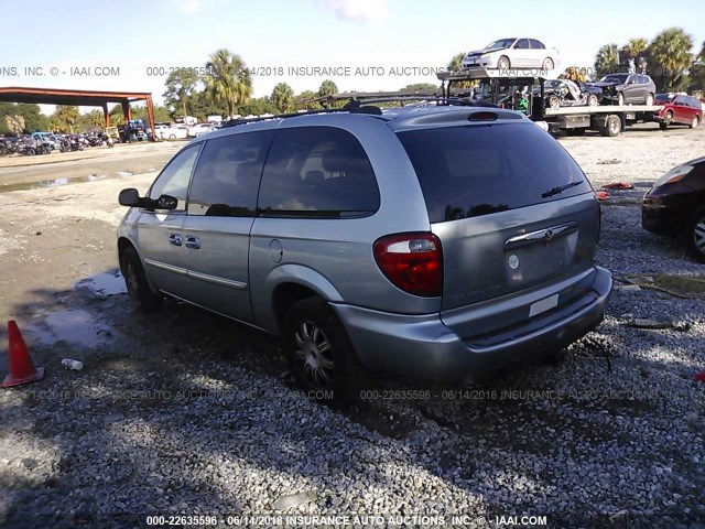 2C4GP54L45R407411 - 2005 CHRYSLER TOWN & COUNTRY TOURING BLUE photo 3
