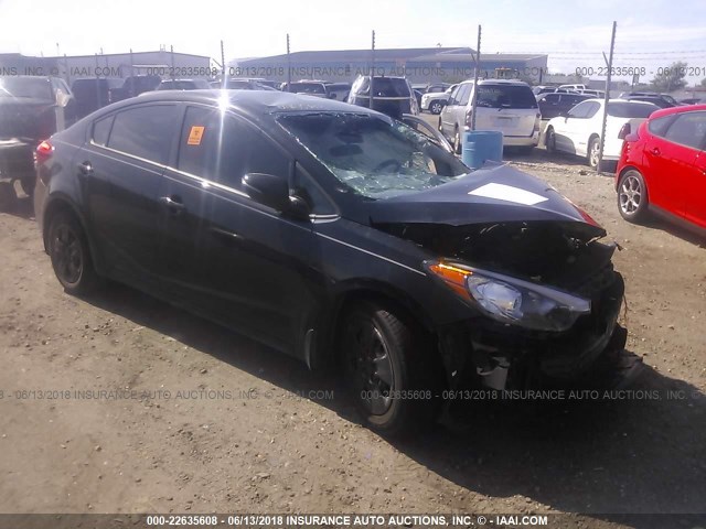 KNAFX4A62F5404877 - 2015 KIA FORTE LX BLACK photo 1