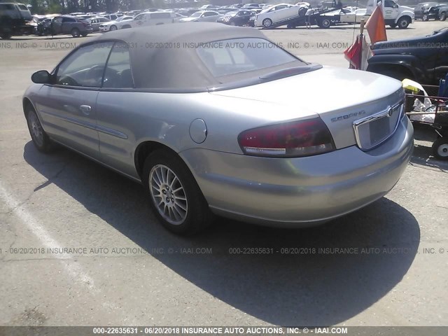 1C3EL55R65N699375 - 2005 CHRYSLER SEBRING TOURING SILVER photo 3