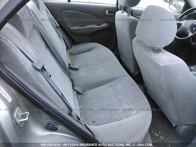 3N1CB51D72L693695 - 2002 NISSAN SENTRA XE/GXE GRAY photo 8