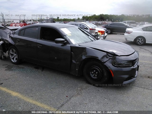 2C3CDXHG7GH227613 - 2016 DODGE CHARGER SXT BLACK photo 1