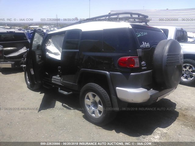 JTEZU11F29K008229 - 2009 TOYOTA FJ CRUISER BLACK photo 3