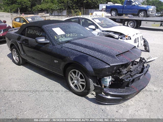 1ZVHT85H875224361 - 2007 FORD MUSTANG GT GRAY photo 1