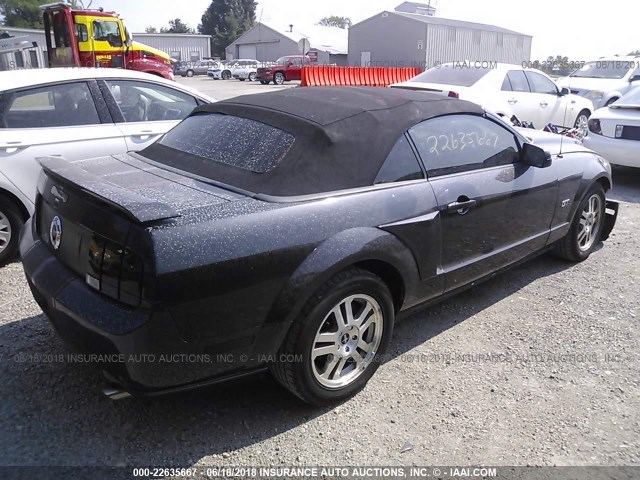 1ZVHT85H875224361 - 2007 FORD MUSTANG GT GRAY photo 4