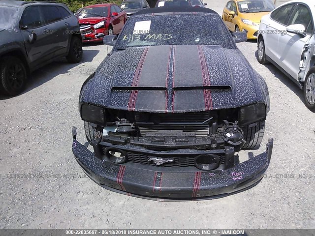 1ZVHT85H875224361 - 2007 FORD MUSTANG GT GRAY photo 6