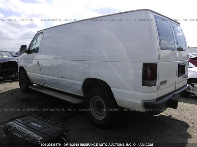 1FTNE24W29DA41253 - 2009 FORD ECONOLINE E250 VAN WHITE photo 3