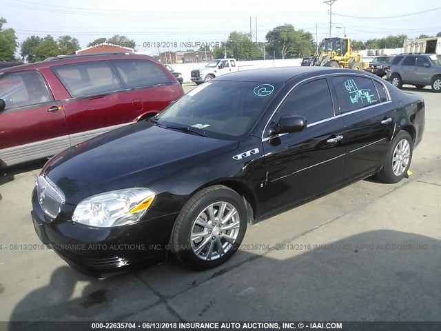 1G4HD57179U101153 - 2009 BUICK LUCERNE CXL BLACK photo 2