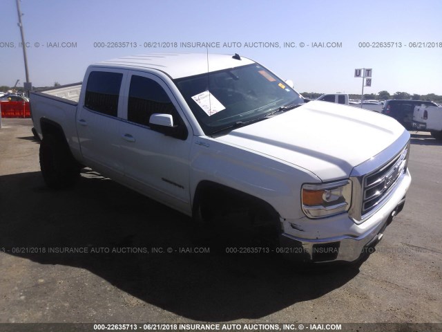 3GTU2UEH2EG188685 - 2014 GMC SIERRA K1500 SLE WHITE photo 1