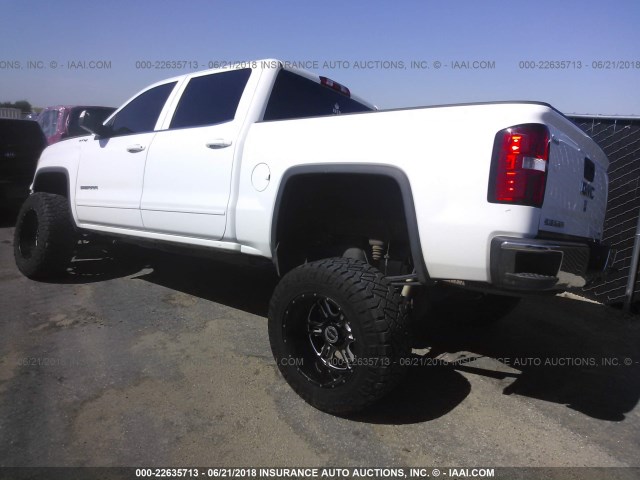 3GTU2UEH2EG188685 - 2014 GMC SIERRA K1500 SLE WHITE photo 3