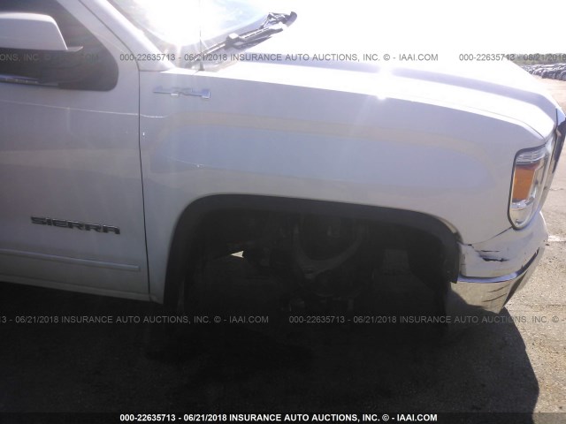 3GTU2UEH2EG188685 - 2014 GMC SIERRA K1500 SLE WHITE photo 6