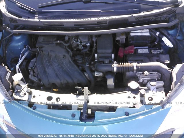 3N1CE2CP2FL380475 - 2015 NISSAN VERSA NOTE S/S PLUS/SV/SL/SR BLUE photo 10