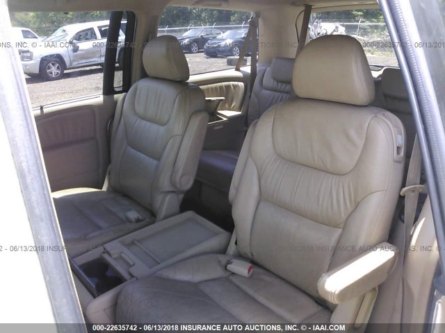 5FNRL388X6B071680 - 2006 HONDA ODYSSEY TOURING WHITE photo 8