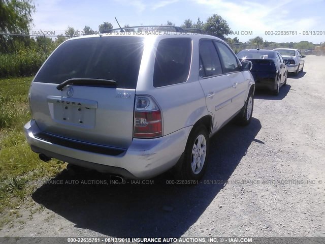 2HNYD189X4H542153 - 2004 ACURA MDX TOURING SILVER photo 4