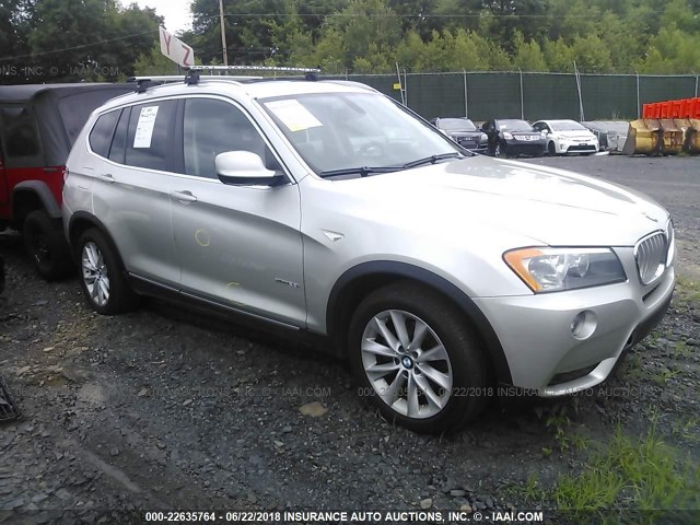 5UXWX5C50BL704094 - 2011 BMW X3 XDRIVE28I SILVER photo 1