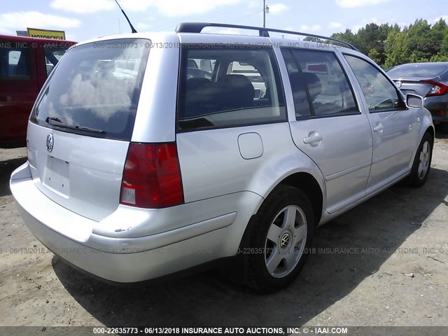 WVWRL61J94W002518 - 2004 VOLKSWAGEN JETTA GL SILVER photo 4