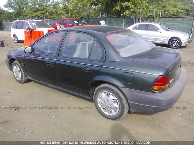 1G8ZH5288VZ213226 - 1997 SATURN SL1 GREEN photo 3