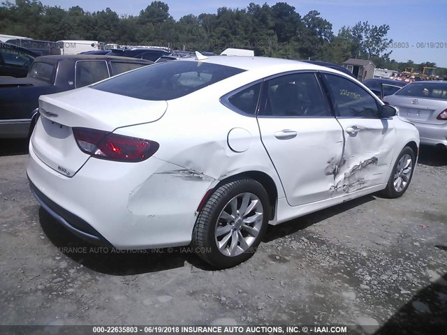 1C3CCCCB9GN146448 - 2016 CHRYSLER 200 C WHITE photo 4