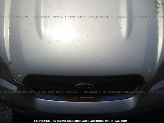 4S4BP61CX57302308 - 2005 SUBARU LEGACY OUTBACK 2.5I SILVER photo 6