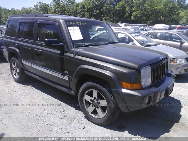 1J8HG48K76C265249 - 2006 JEEP COMMANDER GRAY photo 1
