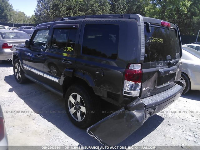1J8HG48K76C265249 - 2006 JEEP COMMANDER GRAY photo 3