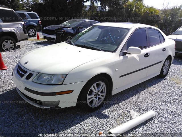 YS3FD49YX41045017 - 2004 SAAB 9-3 ARC WHITE photo 2