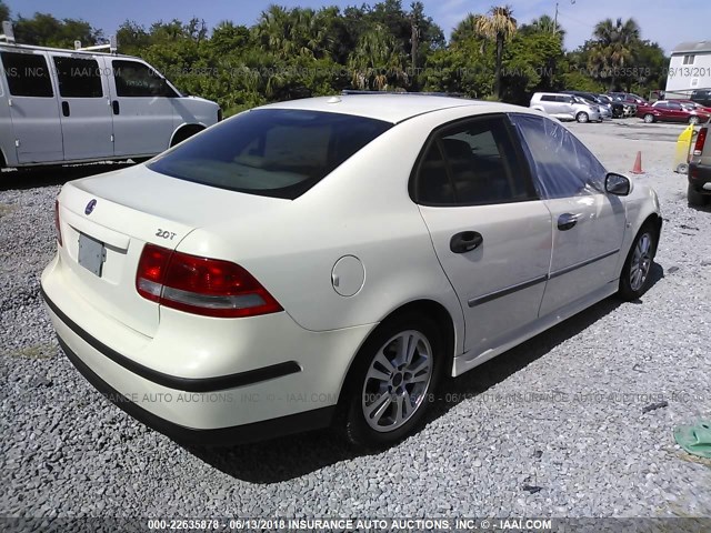 YS3FD49YX41045017 - 2004 SAAB 9-3 ARC WHITE photo 4