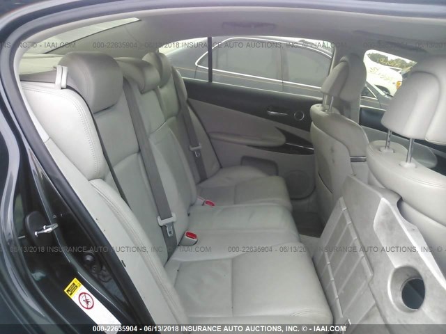 JTHBL96S685001521 - 2008 LEXUS GS 460 GRAY photo 8