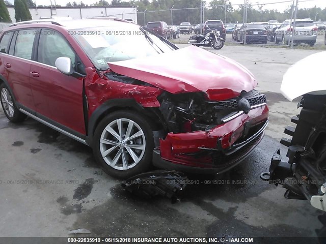 3VWH17AU2HM523827 - 2017 VOLKSWAGEN Golf Alltrack S/SE/SEL 红色 照片 6