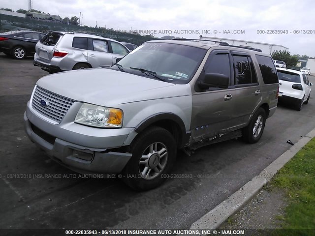 1FMPU16L83LB33422 - 2003 FORD EXPEDITION XLT GOLD photo 2