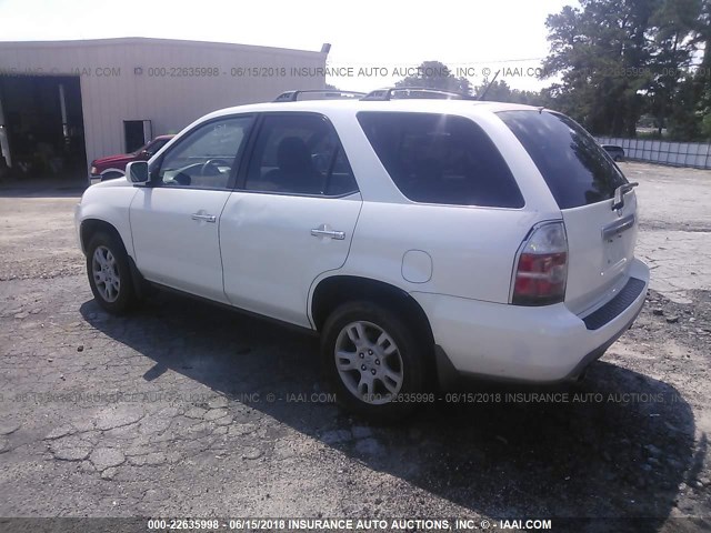 2HNYD18984H546749 - 2004 ACURA MDX TOURING WHITE photo 3