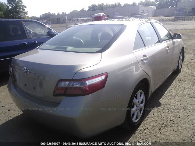 4T1BE46K67U561764 - 2007 TOYOTA CAMRY NEW GENERAT CE/LE/XLE/SE TAN photo 4