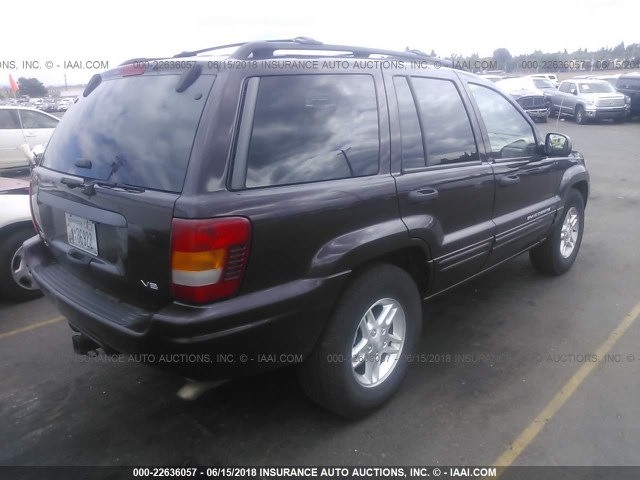 1J4GW48N44C281125 - 2004 JEEP GRAND CHEROKEE LAREDO/COLUMBIA/FREEDOM 栗色 照片 4