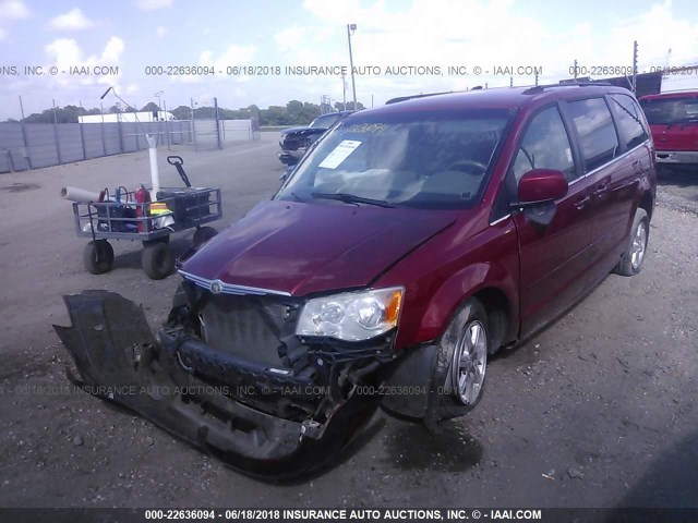2A8HR54P58R141735 - 2008 CHRYSLER TOWN & COUNTRY TOURING BURGUNDY photo 2