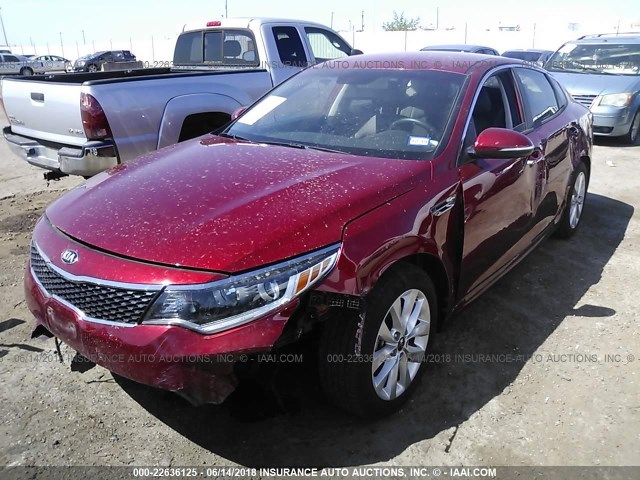 5XXGT4L31JG234862 - 2018 KIA OPTIMA LX/S RED photo 6