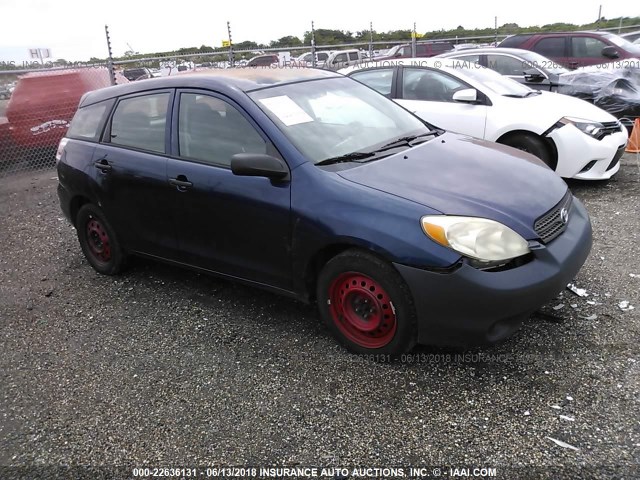 2T1KR32E05C495418 - 2005 TOYOTA COROLLA MATRIX XR BLUE photo 1