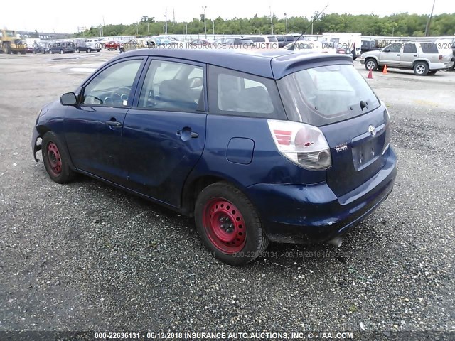 2T1KR32E05C495418 - 2005 TOYOTA COROLLA MATRIX XR BLUE photo 3