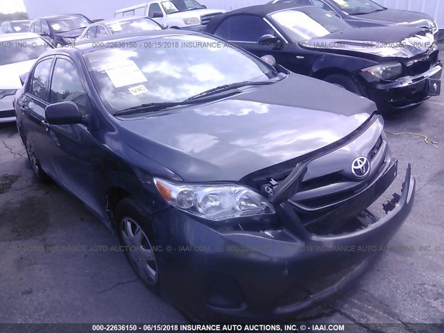 2T1BU4EE5DC948222 - 2013 TOYOTA COROLLA S/LE GRAY photo 1