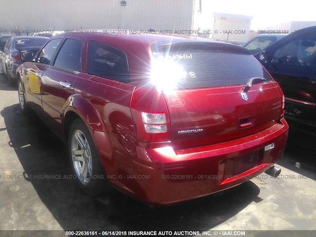 2D4FV48T25H623630 - 2005 DODGE MAGNUM SE RED photo 3