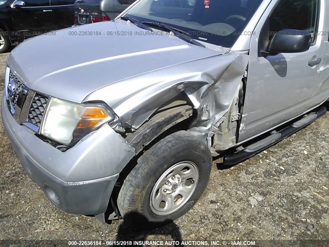 1N6BD06T77C415403 - 2007 NISSAN FRONTIER KING CAB XE SILVER photo 6